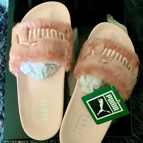 Rihanna 2016 FENTY Slides PINK AUTHENTIC Brand New - Picture 2 of 7